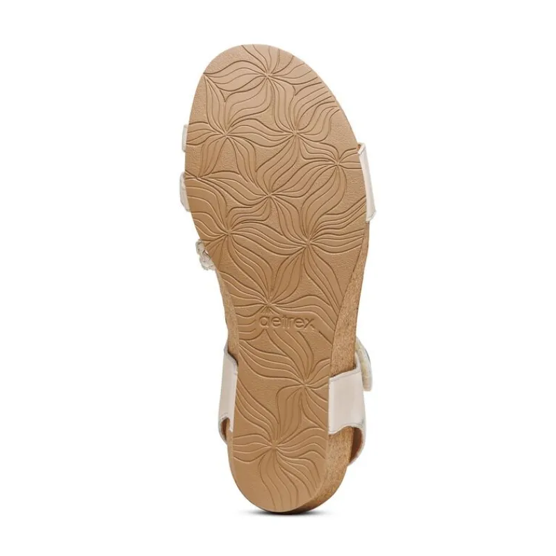 Aetrex Avril Quarter Strap Wedge