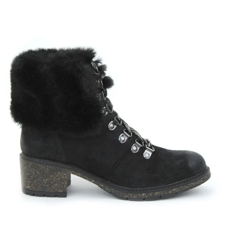 Aetrex Brooklyn Weather-Friendly Fur Lace Up Boot
