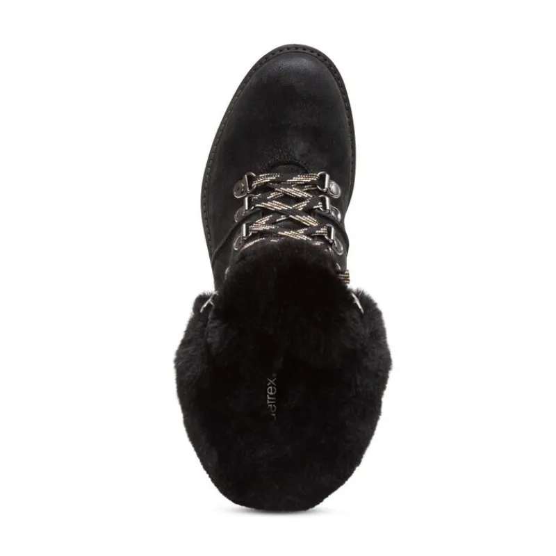Aetrex Brooklyn Weather-Friendly Fur Lace Up Boot
