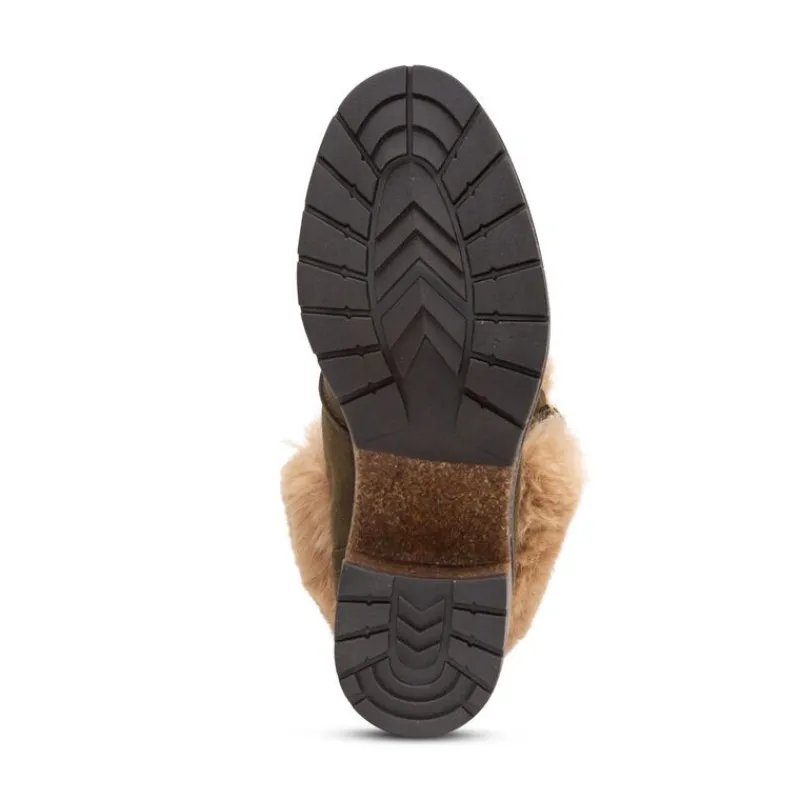 Aetrex Brooklyn Weather-Friendly Fur Lace Up Boot