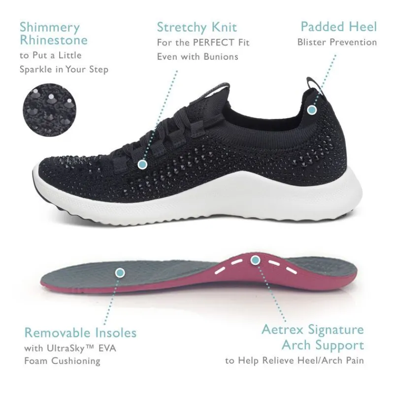 Aetrex Carly Arch Support Sneakers