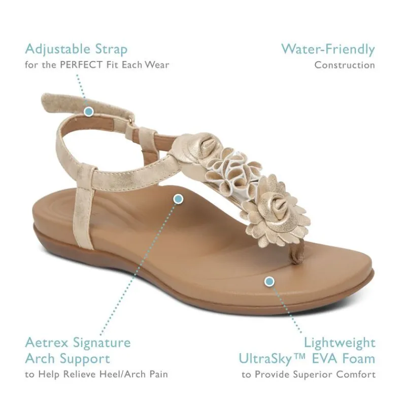 Aetrex Charli Thong Sandal