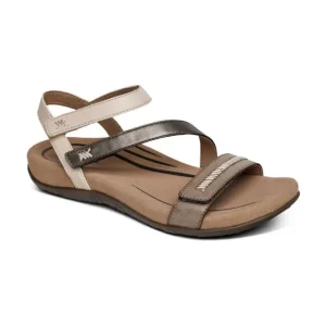 Aetrex Gabby Adjustable Quarter Strap Sandal