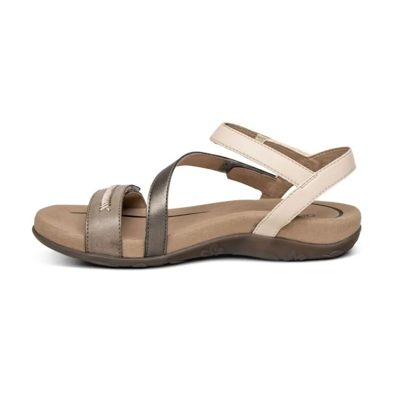 Aetrex Gabby Adjustable Quarter Strap Sandal