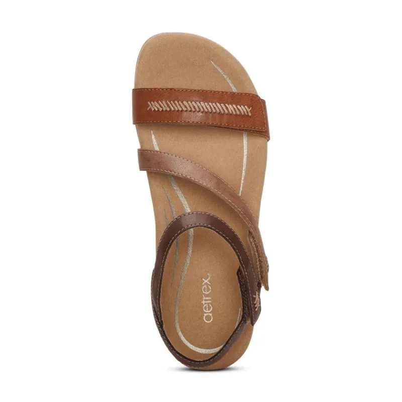 Aetrex Gabby Adjustable Quarter Strap Sandal