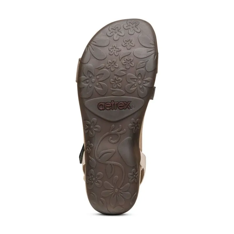 Aetrex Gabby Adjustable Quarter Strap Sandal