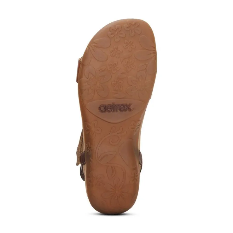 Aetrex Gabby Adjustable Quarter Strap Sandal