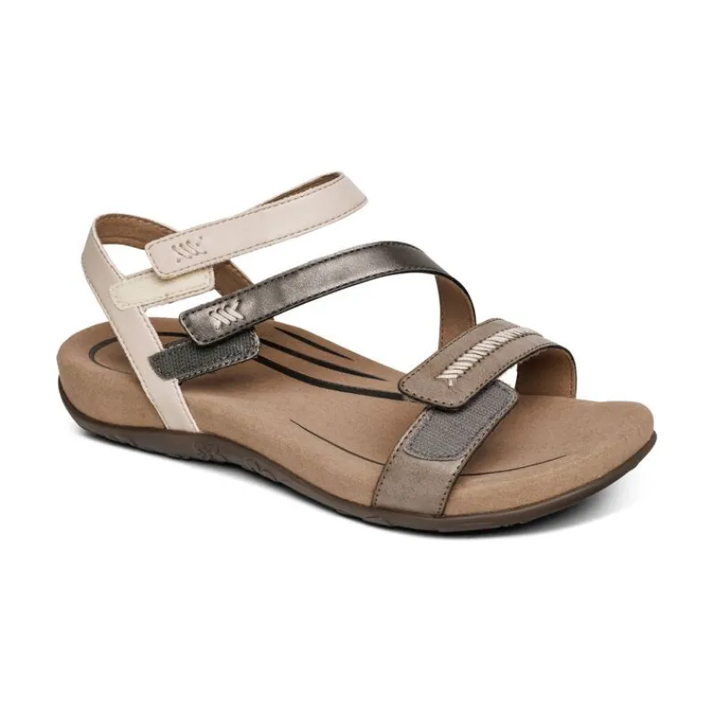 Aetrex Gabby Adjustable Quarter Strap Sandal