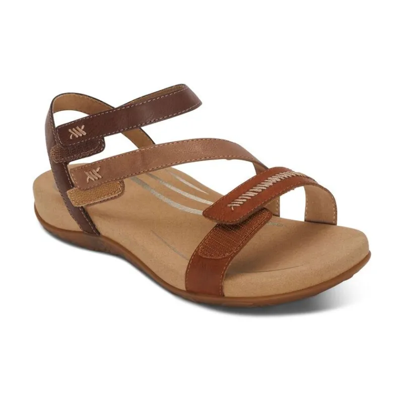 Aetrex Gabby Adjustable Quarter Strap Sandal