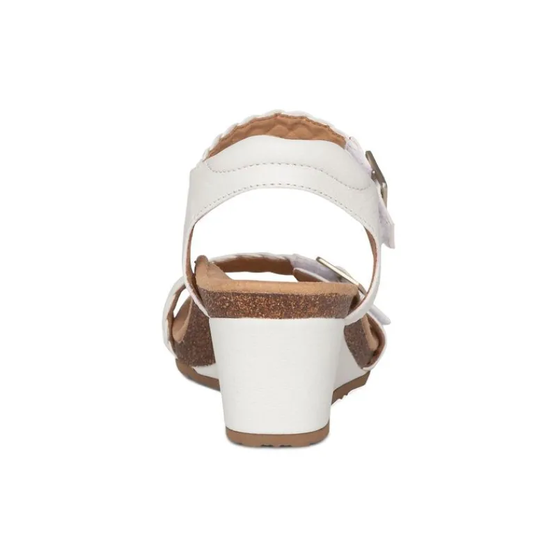 Aetrex Grace Adjustable Woven Wedge