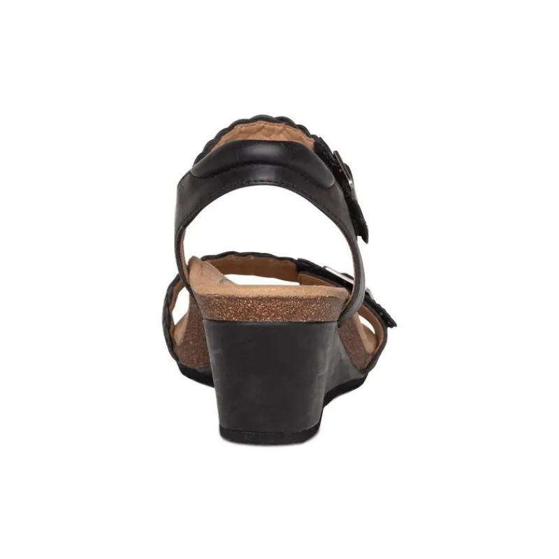 Aetrex Grace Adjustable Woven Wedge