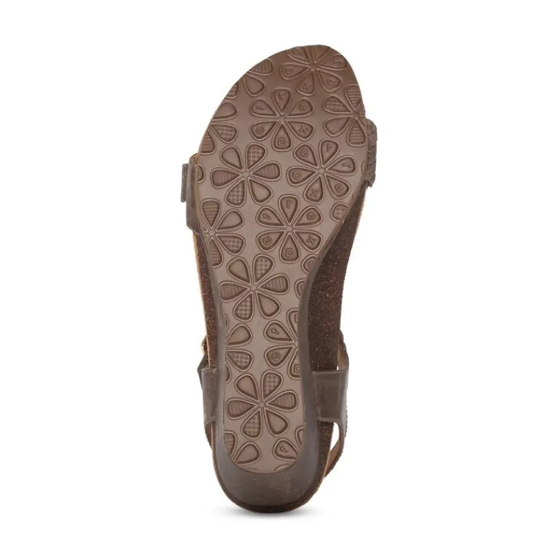 Aetrex Grace Adjustable Woven Wedge