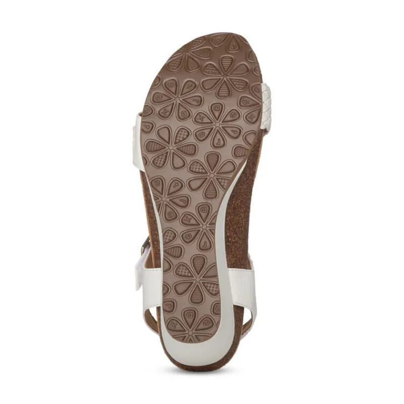 Aetrex Grace Adjustable Woven Wedge