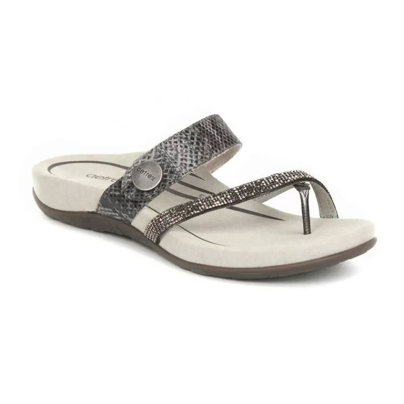 Aetrex Izzy Adjustable Slide Sandal