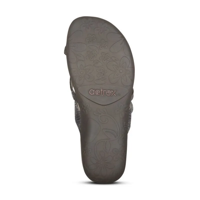 Aetrex Izzy Adjustable Slide Sandal