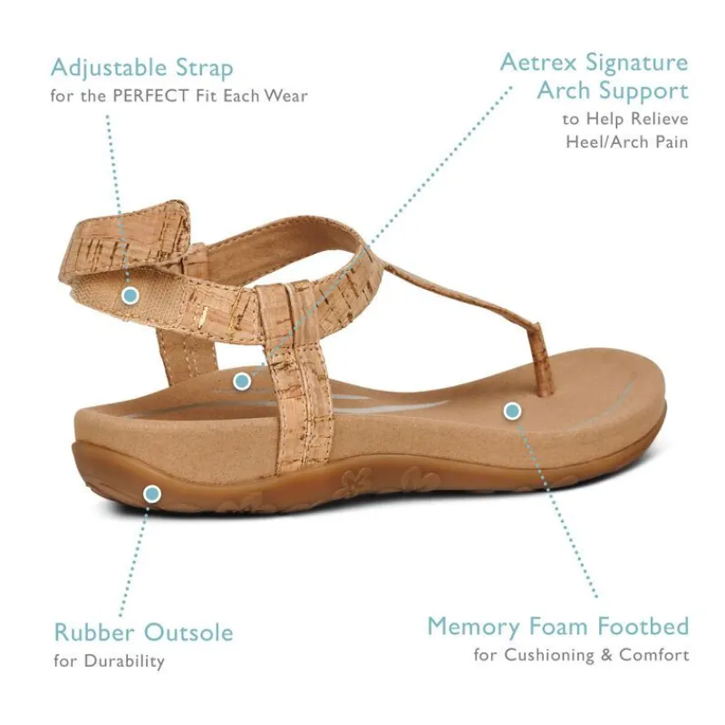 Aetrex Jane Thong Sandal
