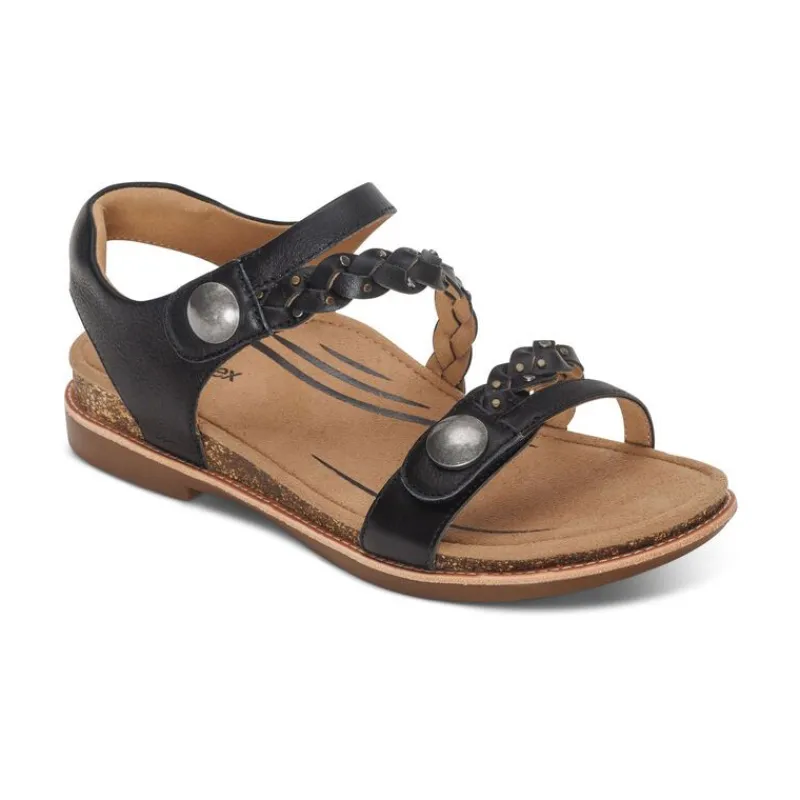 Aetrex Jenn Quarter Strap Sandal