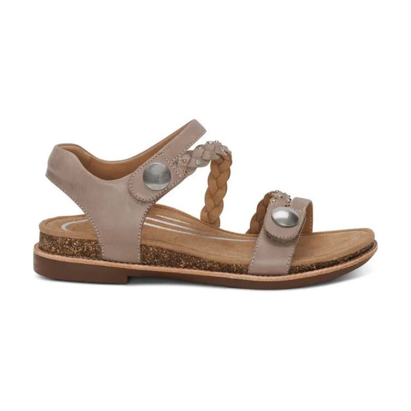 Aetrex Jenn Quarter Strap Sandal