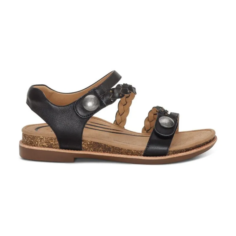 Aetrex Jenn Quarter Strap Sandal