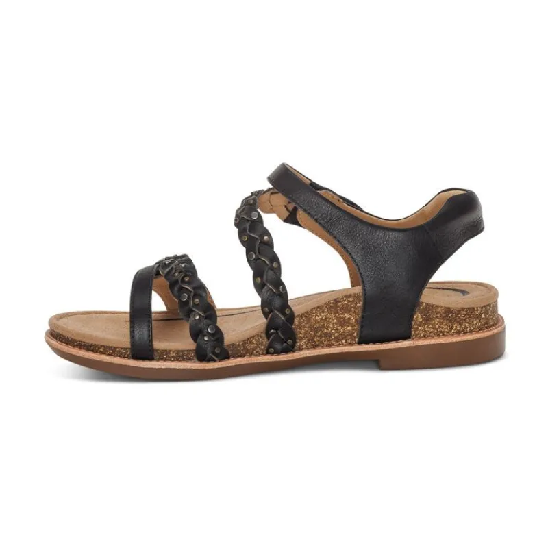 Aetrex Jenn Quarter Strap Sandal