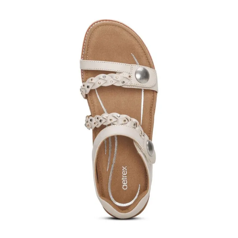 Aetrex Jenn Quarter Strap Sandal