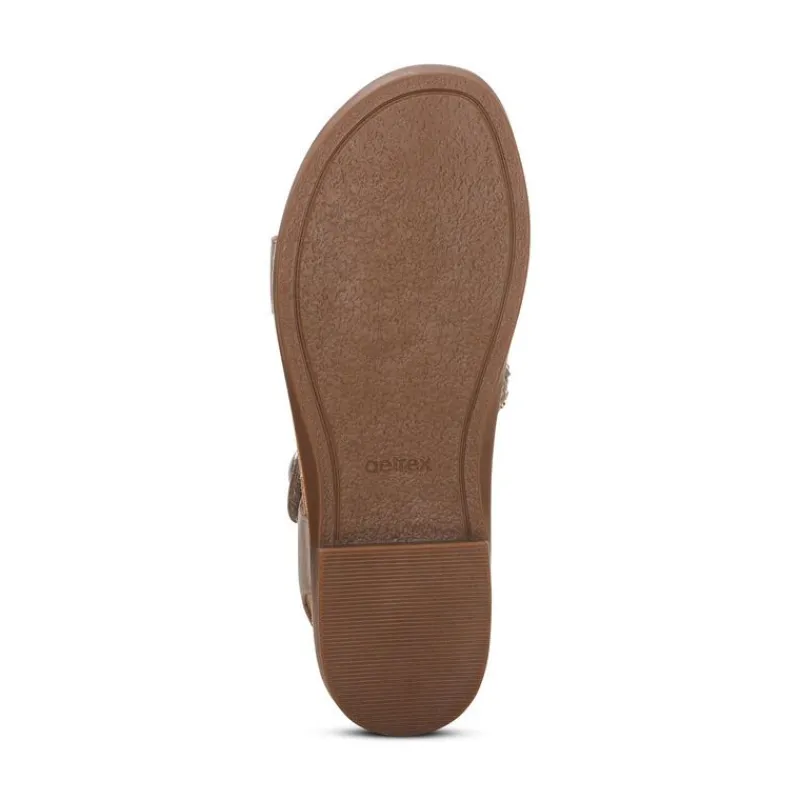 Aetrex Jenn Quarter Strap Sandal