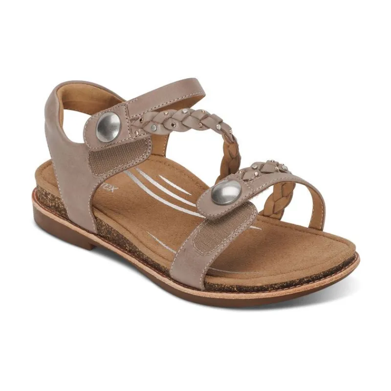 Aetrex Jenn Quarter Strap Sandal