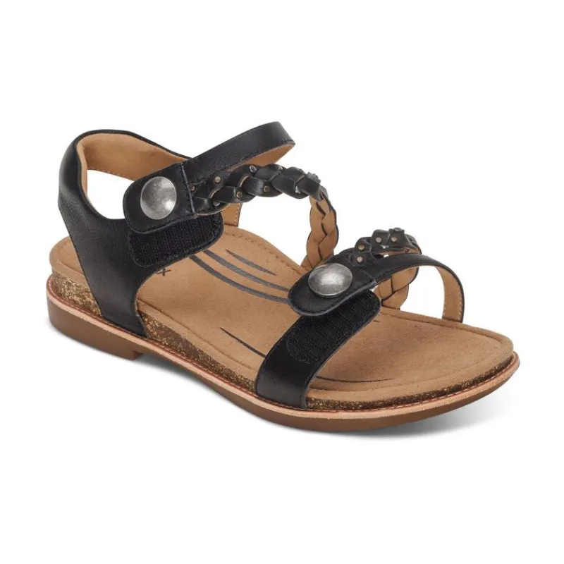 Aetrex Jenn Quarter Strap Sandal