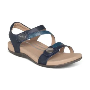 Aetrex Jess Adjustable Quarter Strap Sandal