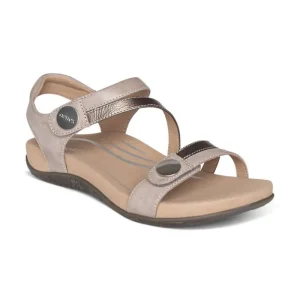 Aetrex Jess Adjustable Quarter Strap Sandal