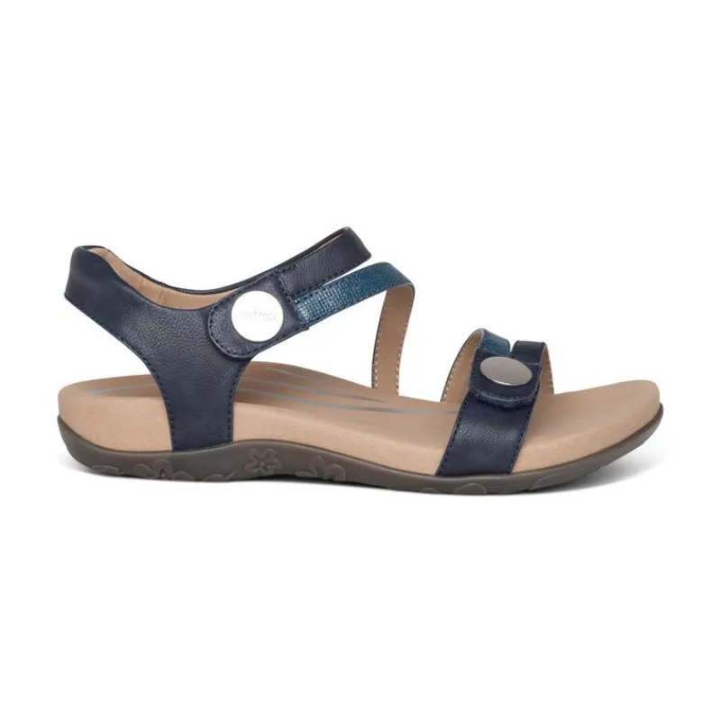 Aetrex Jess Adjustable Quarter Strap Sandal