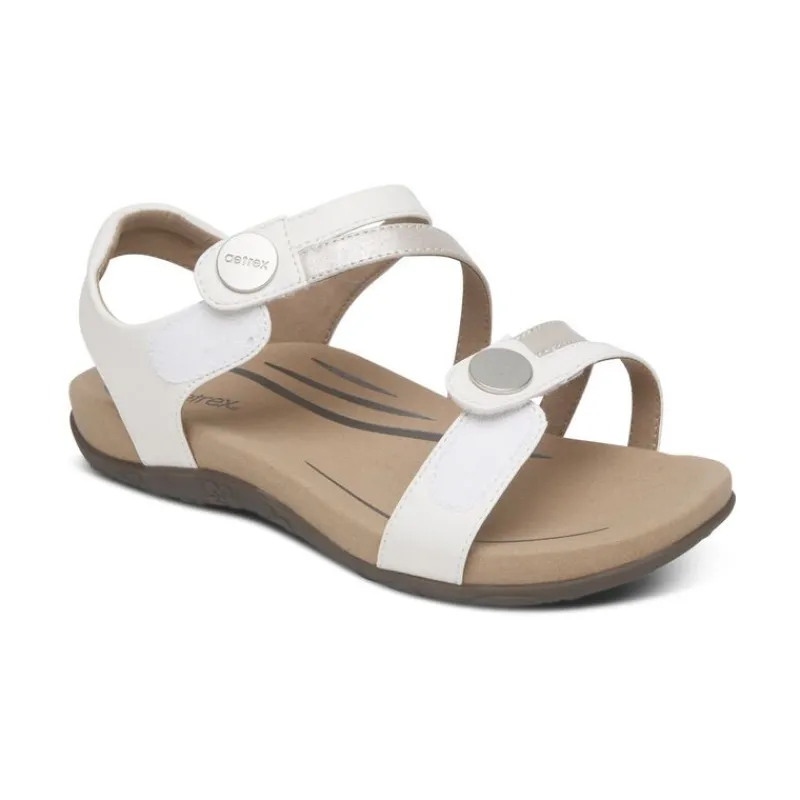 Aetrex Jess Adjustable Quarter Strap Sandal