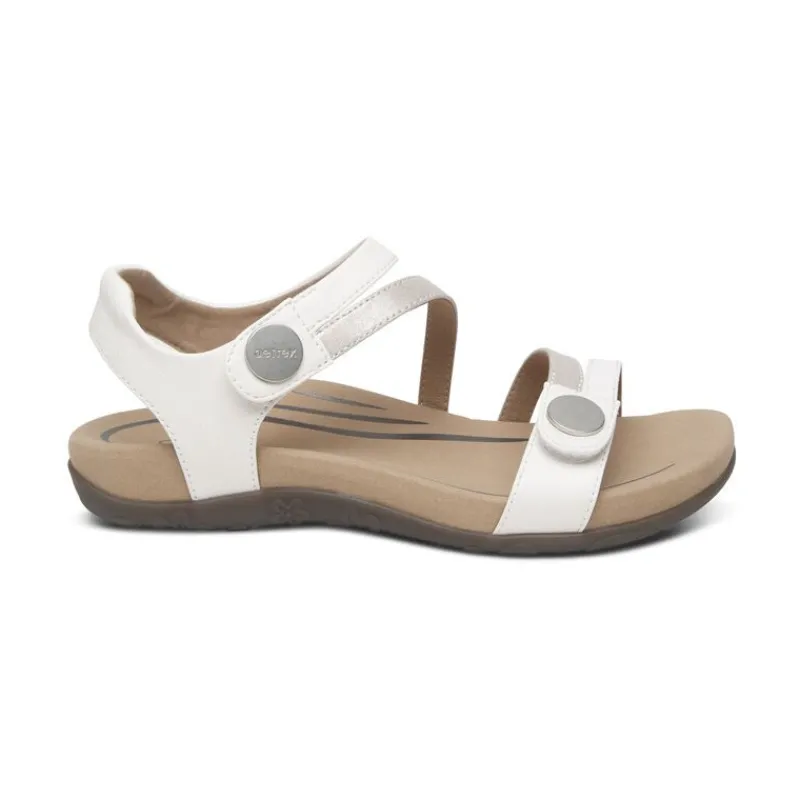 Aetrex Jess Adjustable Quarter Strap Sandal