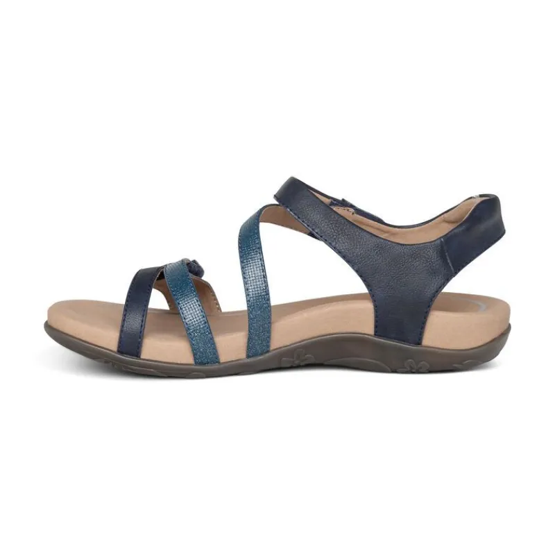 Aetrex Jess Adjustable Quarter Strap Sandal