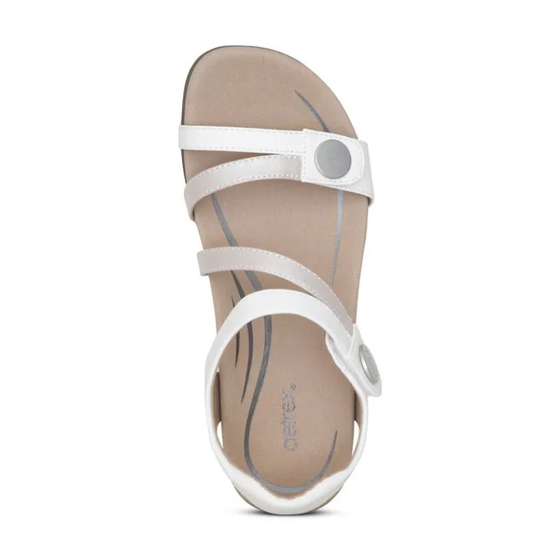 Aetrex Jess Adjustable Quarter Strap Sandal