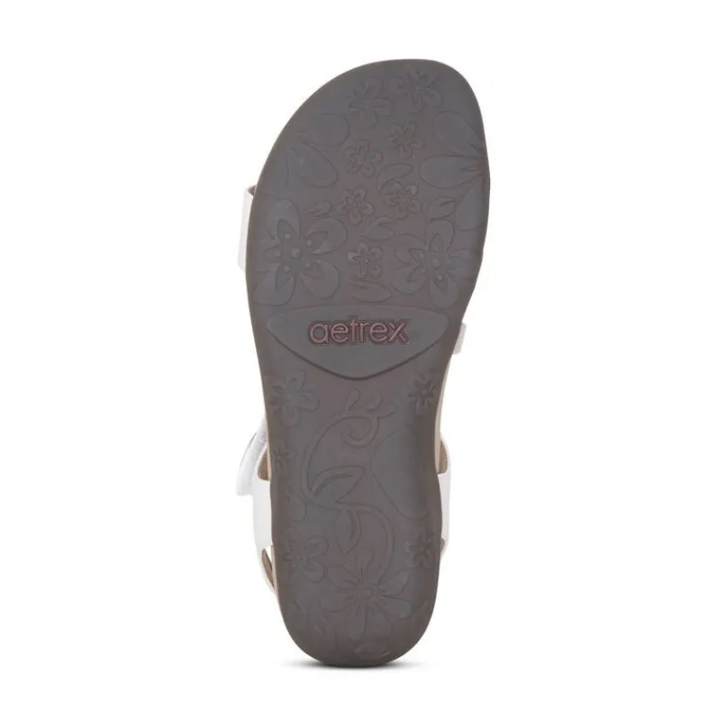 Aetrex Jess Adjustable Quarter Strap Sandal