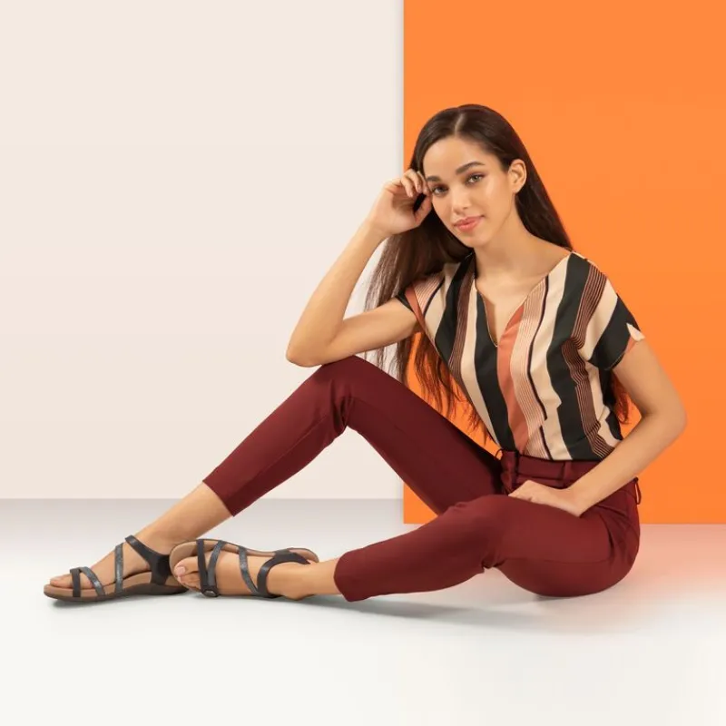 Aetrex Jess Adjustable Quarter Strap Sandal