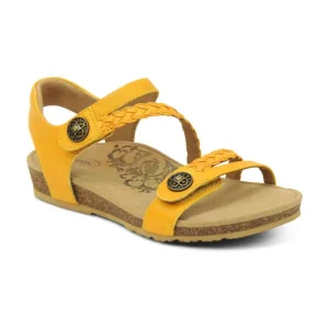 Aetrex Jillian Braided Quarter Strap Sandal