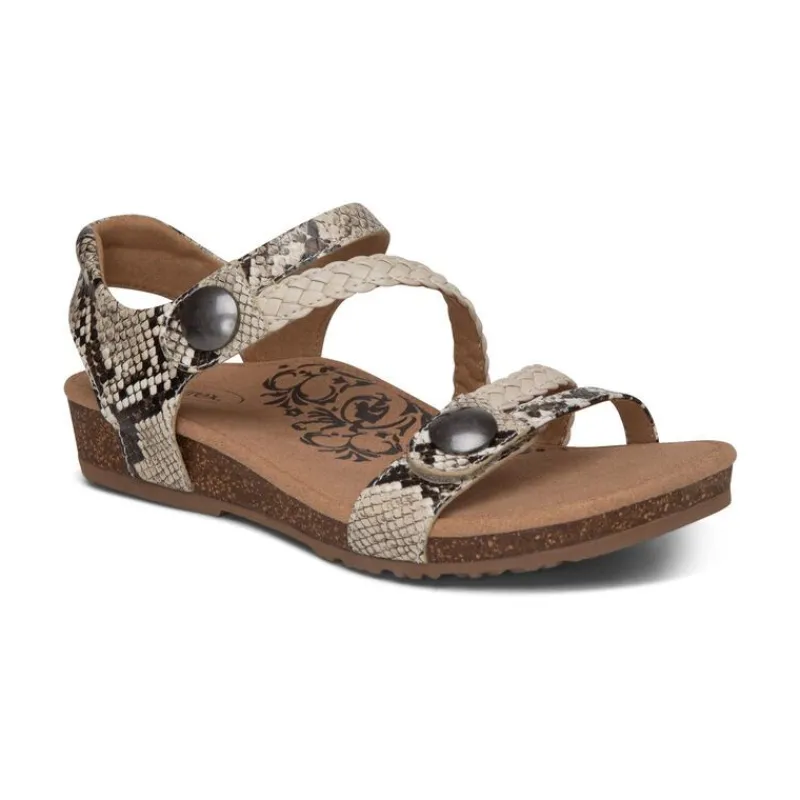 Aetrex Jillian Braided Quarter Strap Sandal