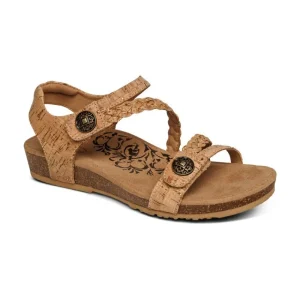 Aetrex Jillian Braided Quarter Strap Sandal