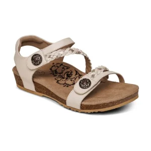 Aetrex Jillian Braided Quarter Strap Sandal