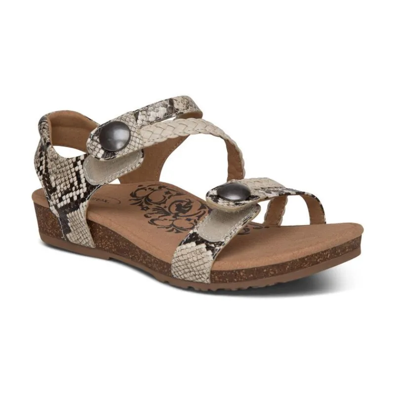 Aetrex Jillian Braided Quarter Strap Sandal