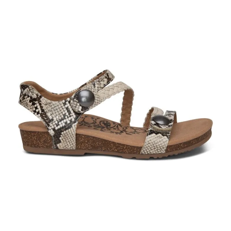 Aetrex Jillian Braided Quarter Strap Sandal