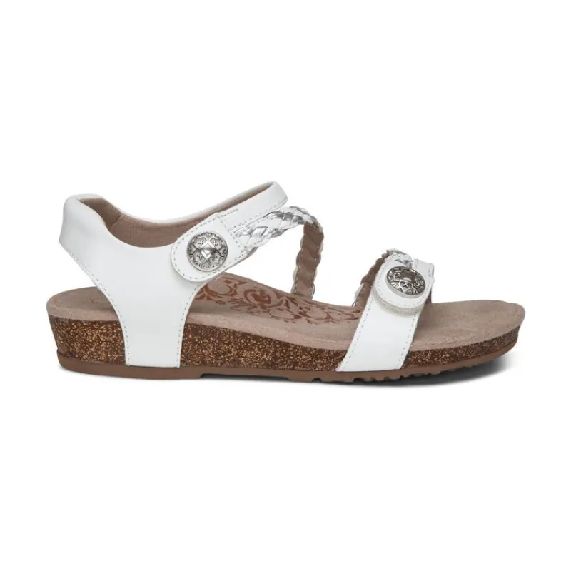 Aetrex Jillian Braided Quarter Strap Sandal