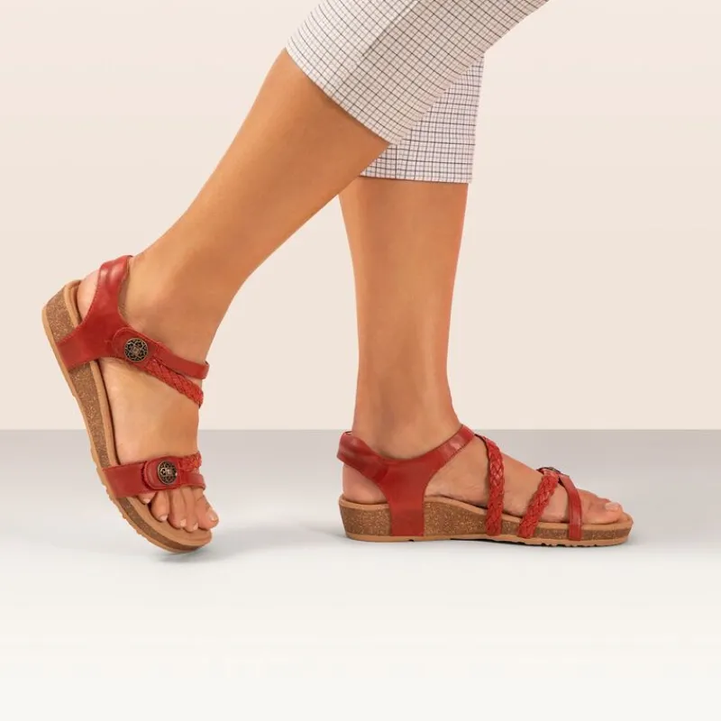Aetrex Jillian Braided Quarter Strap Sandal
