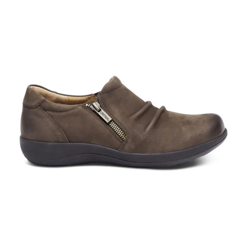 Aetrex Katie Side Zip Slip-On