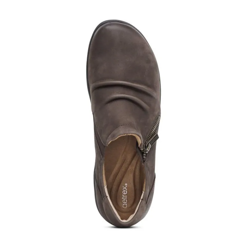 Aetrex Katie Side Zip Slip-On