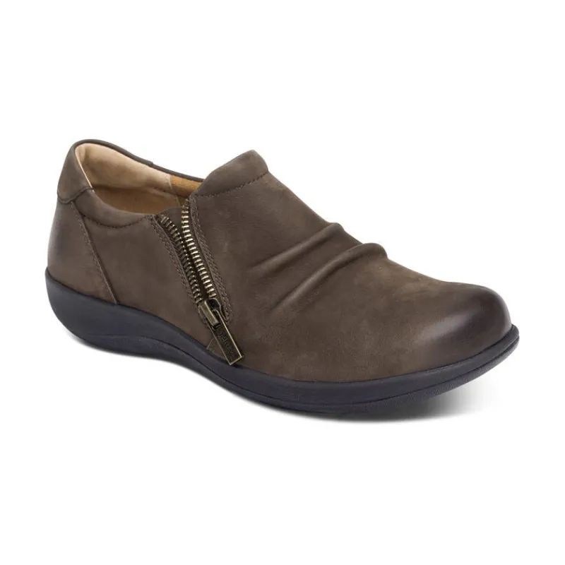 Aetrex Katie Side Zip Slip-On