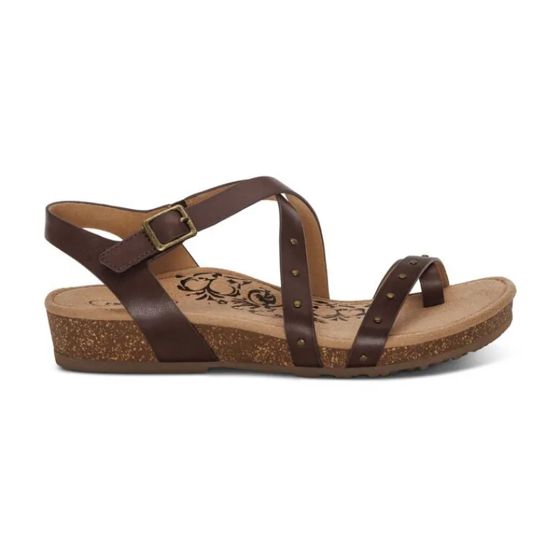 Aetrex Lauren Quarter Strap Sandal