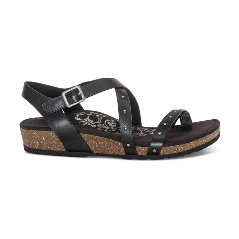 Aetrex Lauren Quarter Strap Sandal